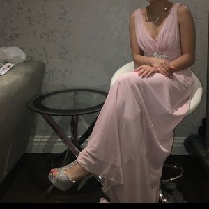 Light pink long dress